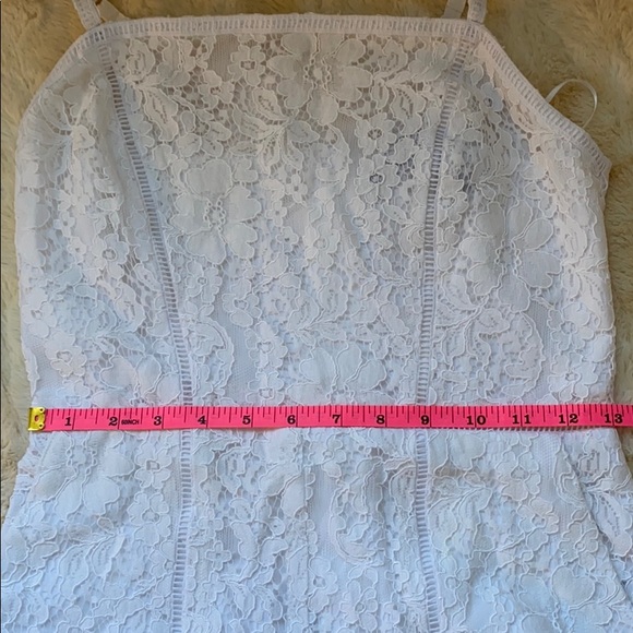 FRENCH CONNECTION WHITE HELENIE LACE JUMPSUIT - Picture 8 of 14